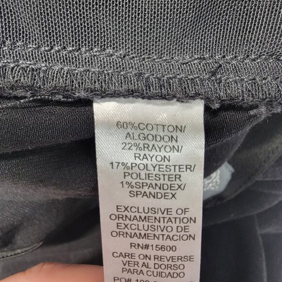 Democracy Ab Technology Jeans Women’s Size 8 Black Skinny Ankle Distressed - Picture 10 of 11